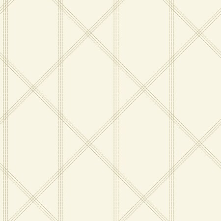 A-Street Prints Walcott Cream Stitched Trellis Wallpaper 4074-26608