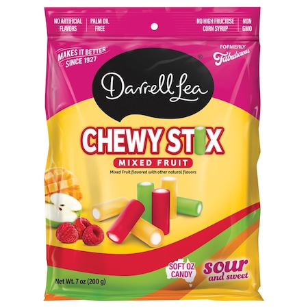 Darrell Lea Chewy Stix Mixed Flavor Licorice Sour Bites 7 oz 20076