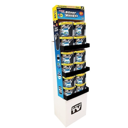 Pocket Hose Silver Bullet Garden Hose, Black, Fabric 13397-FD12