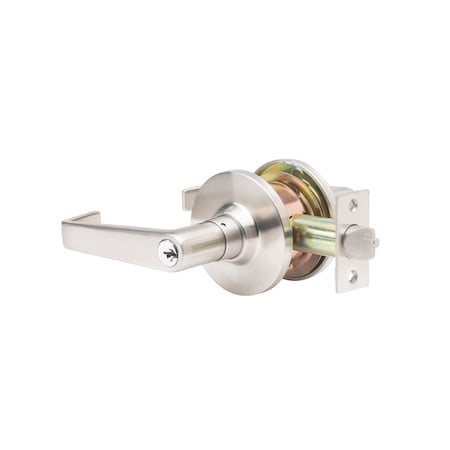 Global Door Controls GLC Series Light-Duty Commercial/Residential Cylindrical Lever, Grade 3 Storeroom in Brushed Chrome GLC-5180L-626