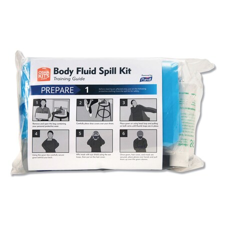 Purell Body Fluid Spill Kit, Refill, 8.5" x 11.3" x 4.5", PK2 3841-02-RFL