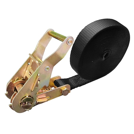 Tie 4 Safe Endless 1'' x 10ft Ratchet Tie Down Strap. WLL: 833 LBS Black RT10-1510E-BLK-C-1