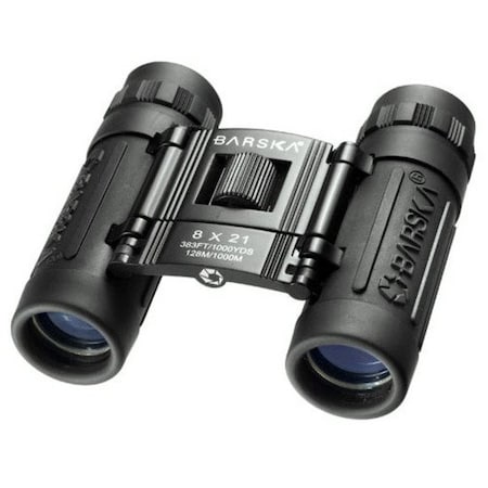 Barska General Binoculars, 8x Magnification, Roof Prism, 383 ft at 1000 yd Field of View AB10108