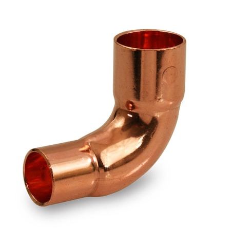 Everflow CxC Short Radius Copper Reducing Elbow Fitting with 2 Solder Cups 3/8''x1/4'' CCRN0340