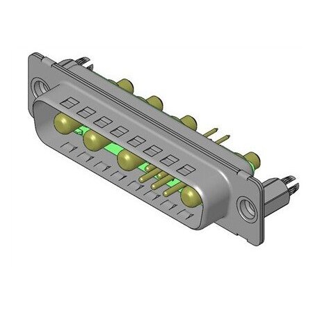 Molex BEAU FCT ML DSUB STR PC PLG 9W4 W/SNAPIN 173107-1939