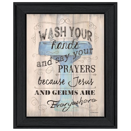 Homeroots Bathroom Humor 2 Black Framed Print Bathroom Wall Art 404853