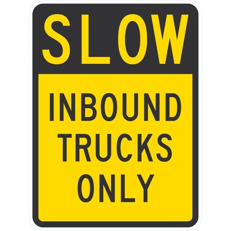 Lyle Slow Inbound Trucks Only, 18x24, Engineer Grade, Yellow G-10073-EG_18x24