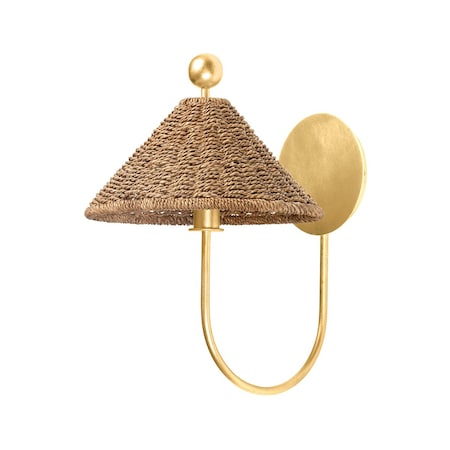 Troy Lighting Layton 1 Light Wall Sconce 10 In. Vintage Gold Leaf B6414-VGL