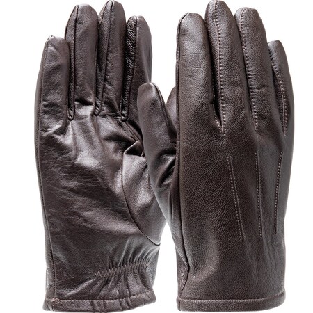 Pip Brown Goat Leather Dress Glove with 3M Thinsulate Lining 192402