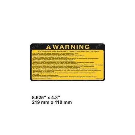 Nissan REPLACEMENT DECAL, WARNING 99080-41H10