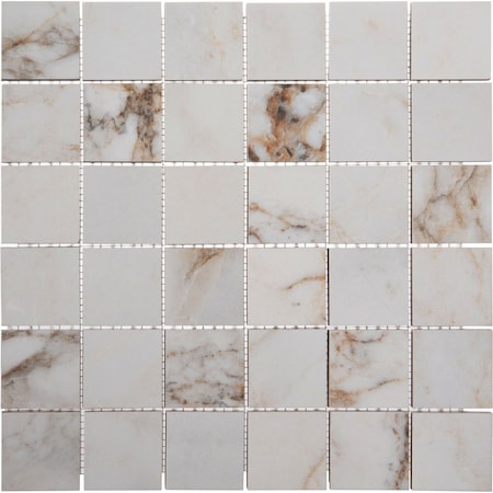 Andova Tiles Venataro 2-in. x 2-in. Polished Natural Stone/ Marble Porcelain Floor and Wall Mosaic Tile, 2PK ANDVENA1544