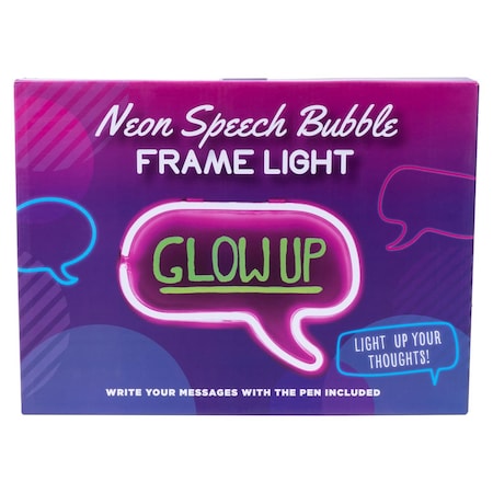 Fizz Neon Speech Bubble Frame Light Pink/Green 100272