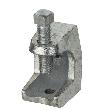 Newhouse Electric 3/8 in. Strut Channel Beam Clamp (Top Clamp) - Silver Electro-Galvanized BC38