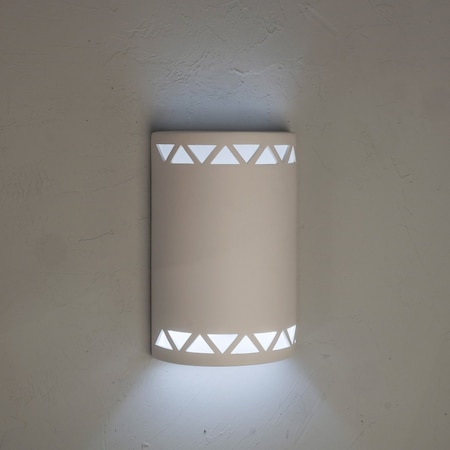 Luxury Lighting Jaken 15 in Tall Ceramic Outdoor Wall Light, Paintable White Bisque, 2PK (2) 103-09-W-ud-7-17