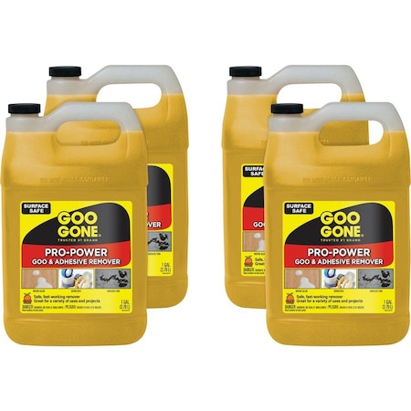 Goo Gone Pro-Power Cleaner, Citrus Scent, 1 gal Bottle, PK4 2085CT