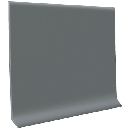 Roppe 4''x4 ' Dark Gray Vinyl Dryback Wall Cove Base H1640C53P150