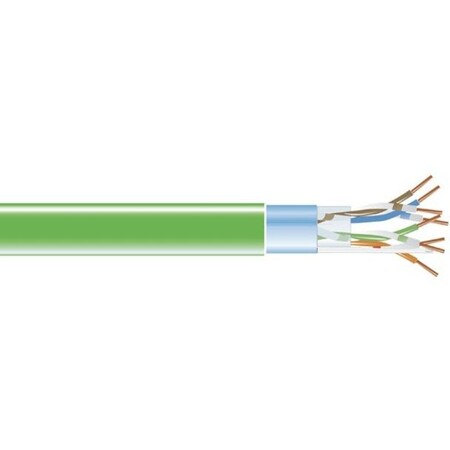 Black Box CAT5e 350-MHz Solid Ethernet Bulk Cable - Shielded F/UTP, CMR PVC, Green, 1000-ft. EVNSL0507A-1000