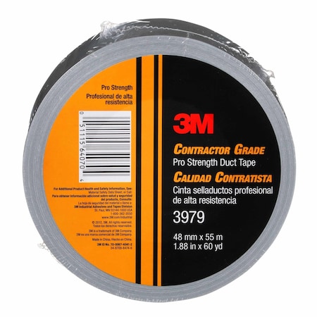3M Duct Tape, Gray, 60 yd L, 1-7/8 in W 3979
