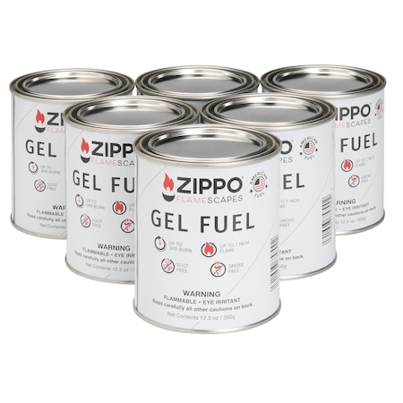 Zippo Gel Fuel 350g Pint, 6PK 60055