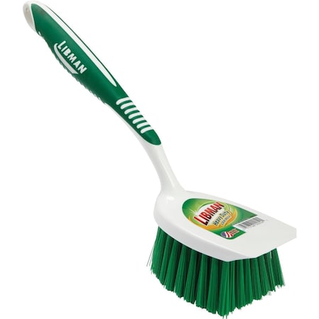 Libman 11.13'' 95% Recycled PET Water Bottles Bristle Polypropylene Plastic Scrub Brush 54