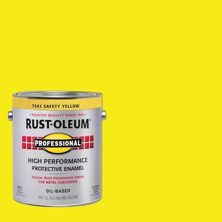 Rust-Oleum Professional Indoor and Outdoor Safety Yellow Protective Enamel 1 gal 7543402-2