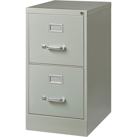 Lorell 15" W Lorell Metal Vertical File, Light Gray LLR42292