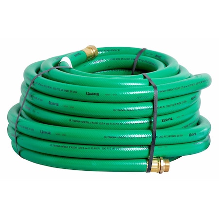Underhill 1 in ID x 100 ft L Water Hose, Pliovic Tube, Green H10-100G