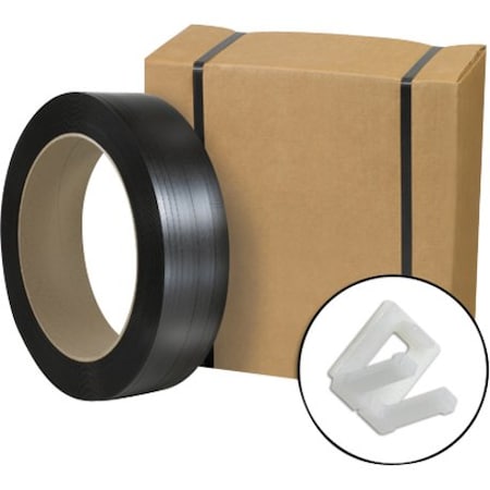 Partners Brand Jumbo Postal Approved Poly Strapping Kit, 1/2" x 9,000', 1 Kit PSJPAKIT