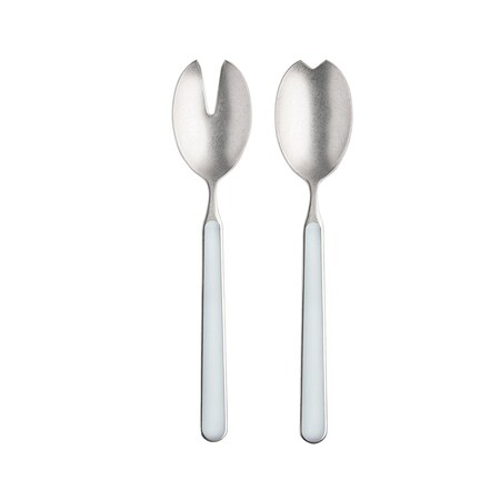 Mepra Fantasia Pewter Salad Serving Set - 2 Pieces - Light Blue 10A622122P