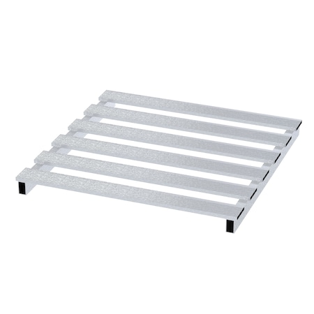 Vestil Aluminum Skid, 48 in L, 47.875 in W, 4 H SKID-4848-A