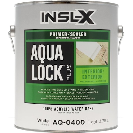 Insl-X By Benjamin Moore Primer, Flat, White, 1 gal Pail AQ0400099-01