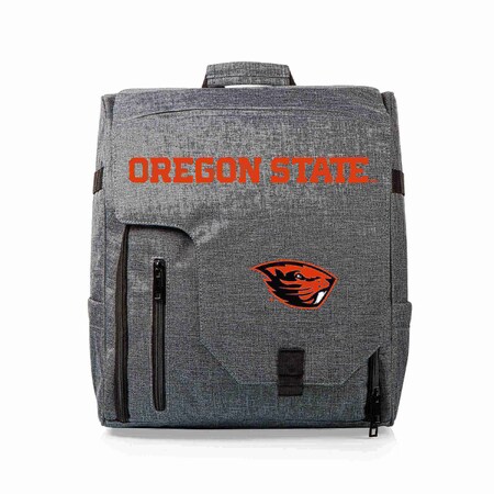 Picnic Time Family Of Brands Oregon State Beavers - Commuter Travel Backpack Cooler, Heathered Gray 651-00-105-484-0