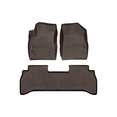 Weathertech Cocoa, Front and Rear Floorliners 471617-1-4