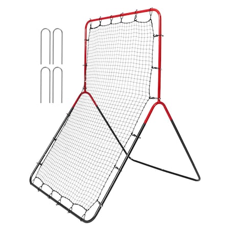 Vevor Baseball And Softball Rebounder Net 3x4.5 ft PitchBack 3-Way Trainer PDYHTW001