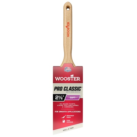Wooster Brush Z1222-21-2 2.5 in. Silvertip Angled Sash Brush 6767230