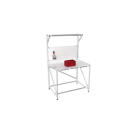 Trilogiq Workbench With Tool Holder Board And Top Structure. 89-4