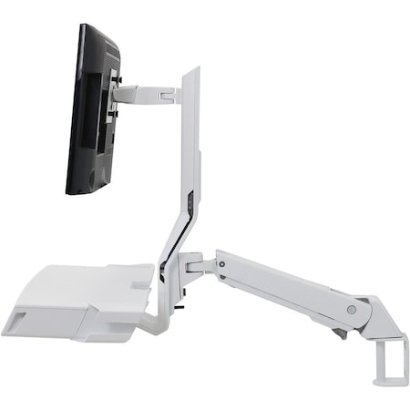 Ergotron SV Sit Stand Combo Arm Pan Wht 45-583-216