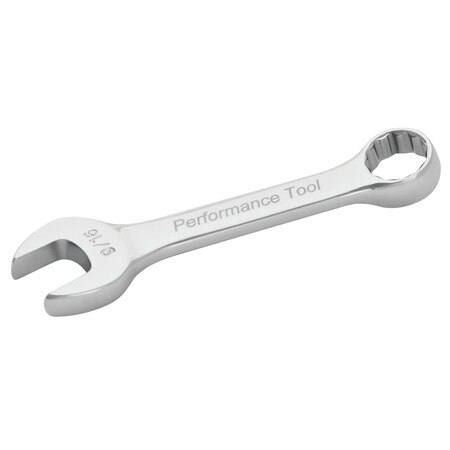 Performance Tool 9/16 in. Stubby Combination Wrench W30518