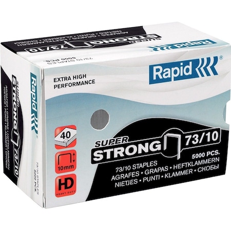Rapid Staples, 73/10mm, 3/8", PK5000 24890400