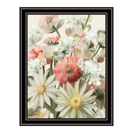 Homeroots Summer Wildflowers For You Black Framed Print Wall Art 529864