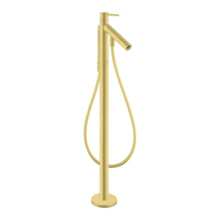 Axor Starck Freestanding Tub Filler Trim with Lever Handle and 1.75 GPM Handshower in Brushed Gold Optic 10455251