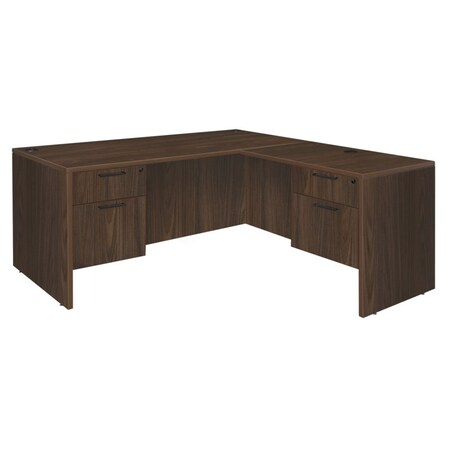 Regency Corner Desks, 29 in H, 60 in W X Wood, Neo Walnut LLD6030NW