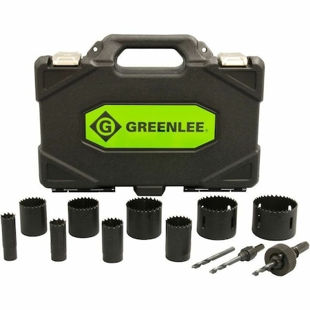 Greenlee Electrician/Plumber Hole Saw Kit, 13 pcs. 891
