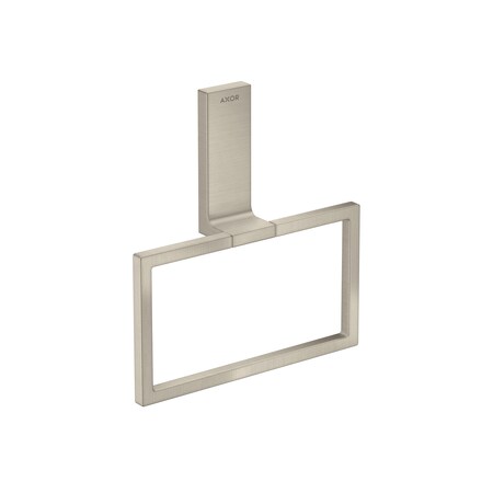 Axor Universal Rectangular Towel Ring in Brushed Nickel 42623820