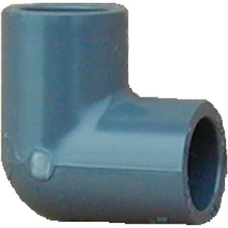 Lasco 806010BC Pipe Elbow, 1 in, Slip, 90 deg Angle, PVC, Gray, SCH 80 Schedule 806010-BC