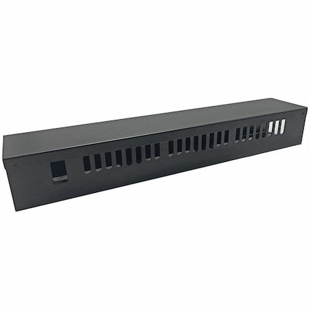 Monoprice 2U 19in Metal Rackmount Cable Management Panel 42827