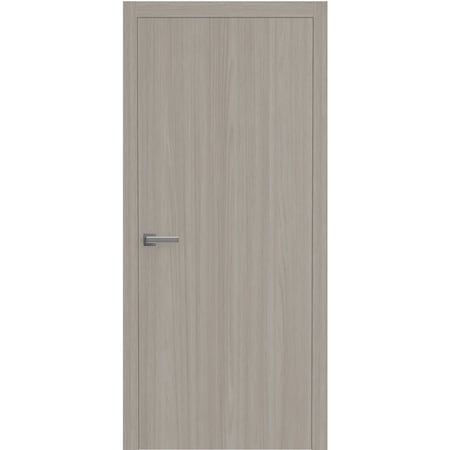 Sartodoors Interior Solid French Door 30 x 80 inches, BASIC 3001 Oak Franko, Single Regular Panel Frame Handl BASIC3001ID-DUFR-30