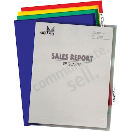 C-Line Products Project Folders with Index Tabs, Assorted Colors, 25/BX 62140