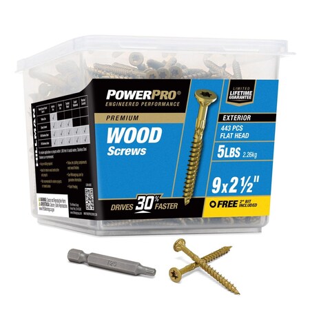 Hillman Deck Screw Pp #9X2-1/2" 48610