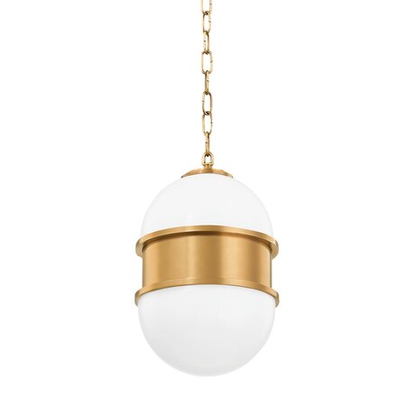 Corbett Lighting Broomley 1 Light Pendant 10 In. Vintage Brass 272-41-VB